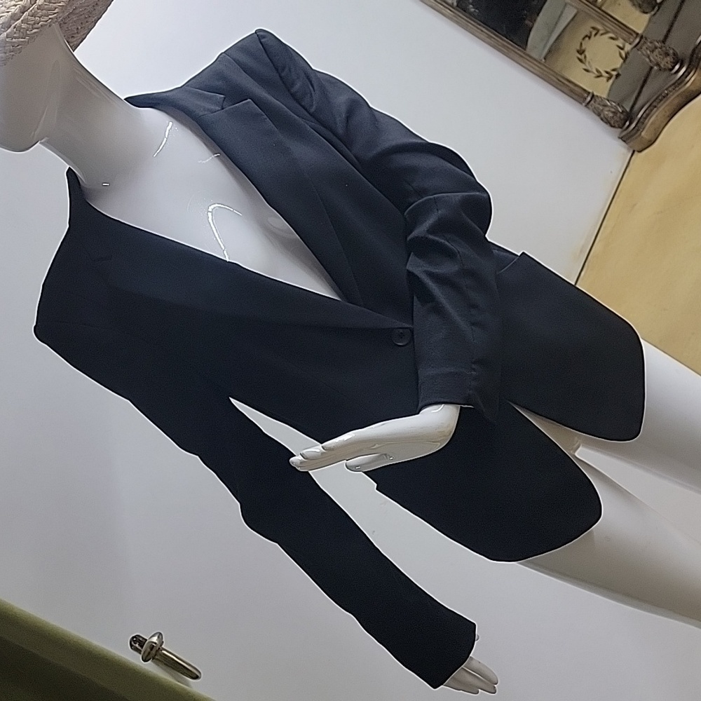 BCBGMaxAzria Woven Cut Out Blazer in Back Blazer Blazer Size Large